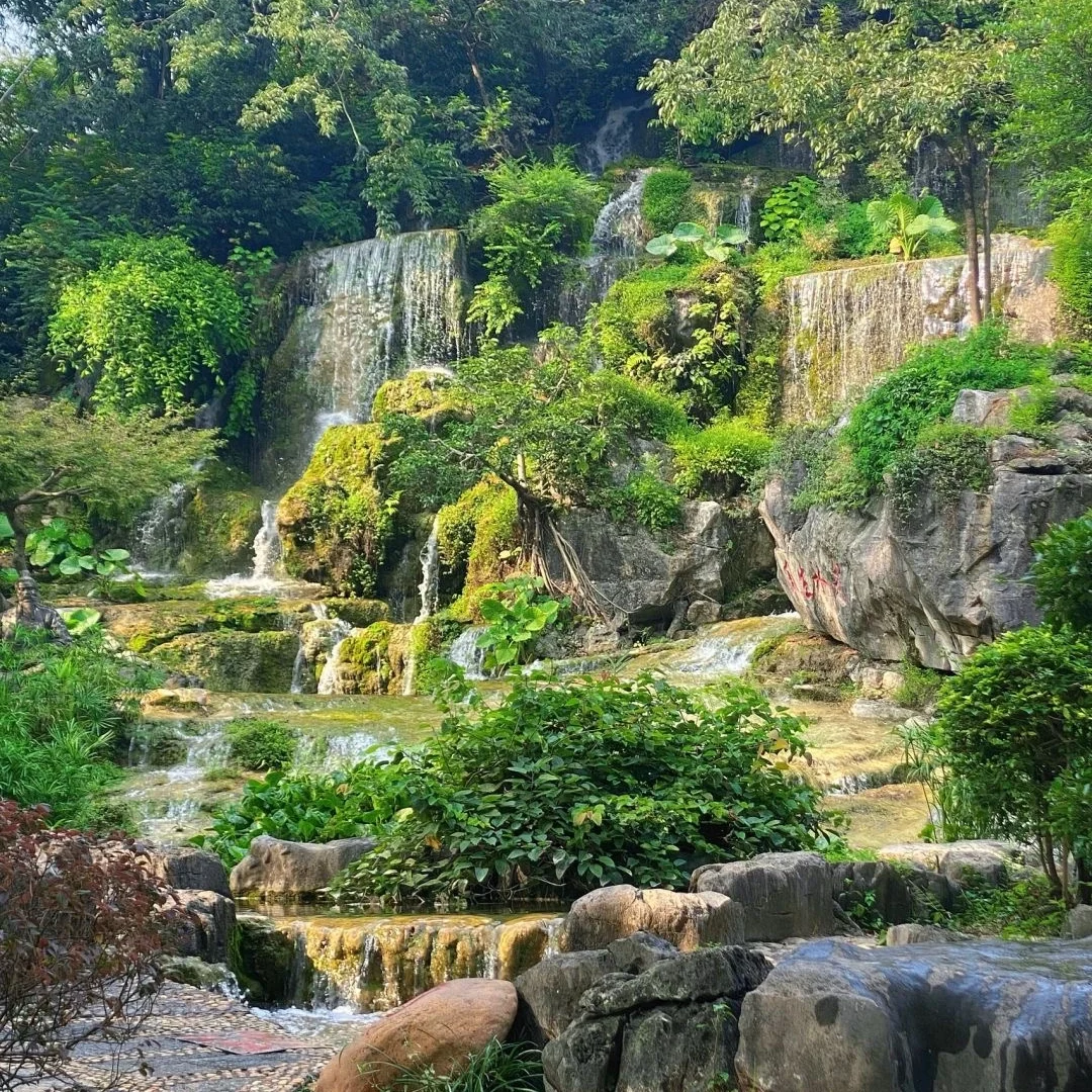 Parque das Sete Estrelas em Guilin, com vegetação exuberante e colinas cársticas de calcário sob um céu claro - Guilin 2026 - A Jornada pela China - Guilin 2026 - A Jornada pela China Parque das Sete Estrelas em Guilin, com vegetação exuberante e colinas cársticas de calcário sob um céu claro - Guilin 2026 - A Jornada pela China - Guilin 2026 - A Jornada pela China