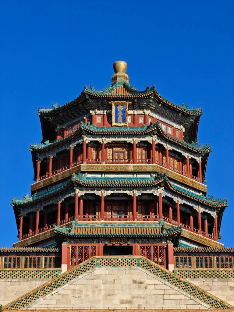 The vibrant and majestic Tower of Buddhist Incense in Beijings Summer Palace