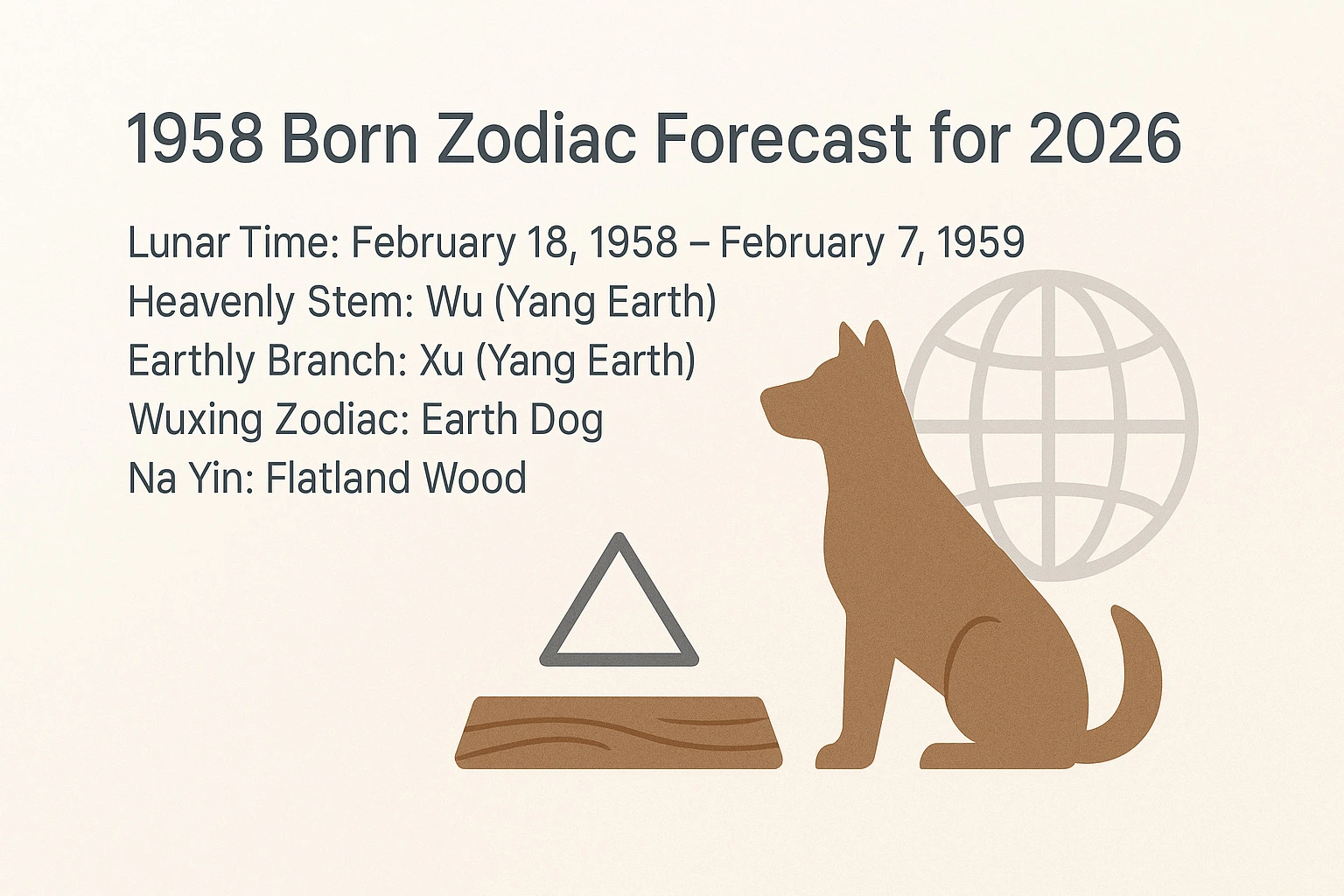 1958 Born Zodiac Forecast for 2026 - 1958 Zodiac Earth Dog & Forecast for 2026 - The China Journey - Zodiac, Fate and Fortune - The China Journey 1958 Born Zodiac Forecast for 2026 - 1958 Zodiac Earth Dog & Forecast for 2026 - The China Journey - Zodiac, Fate and Fortune - The China Journey