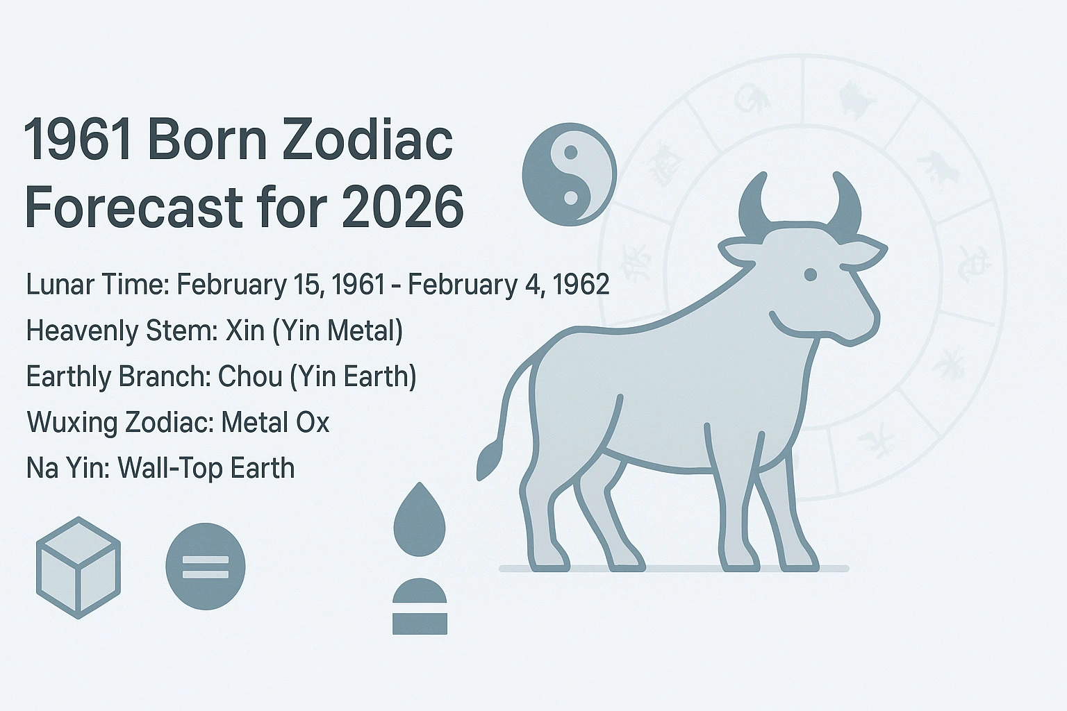 1961 Born Zodiac Forecast for 2026 - 1961 Zodiac Metal Ox & Forecast for 2026 - The China Journey - Zodiac, Fate and Fortune - The China Journey 1961 Born Zodiac Forecast for 2026 - 1961 Zodiac Metal Ox & Forecast for 2026 - The China Journey - Zodiac, Fate and Fortune - The China Journey