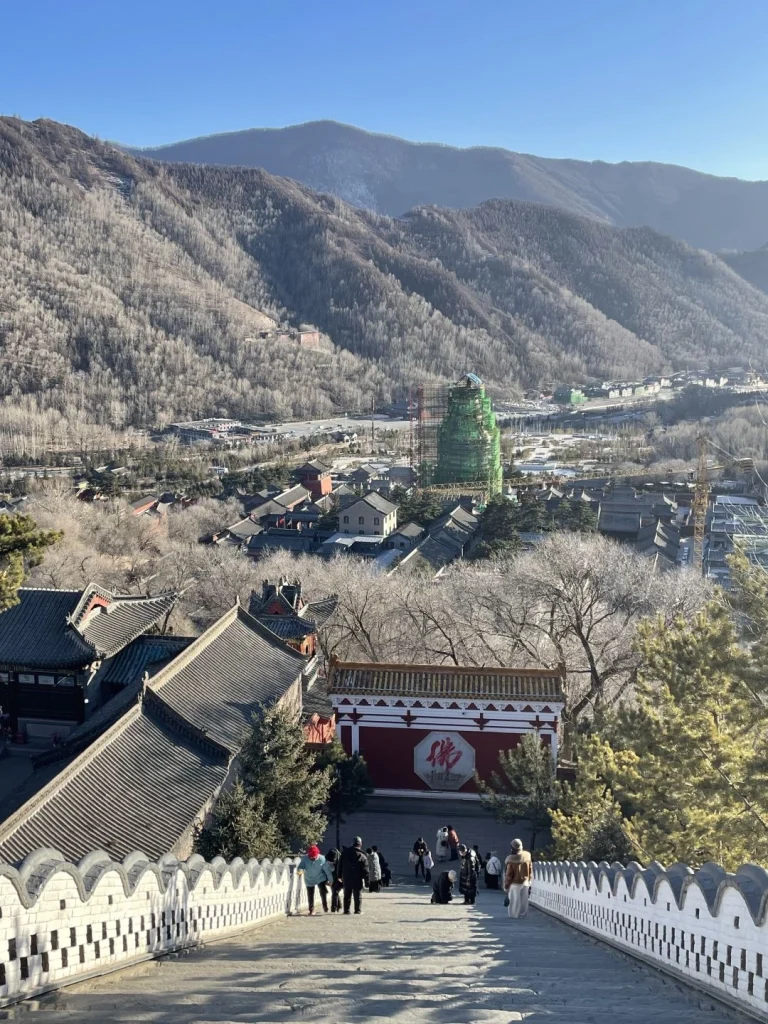 Ancient architecture of the Great Wall in Datong Shanxi A scenic view of the ancient Great Wall in Datong showcasing impressive brickwork and scenic surroundings
