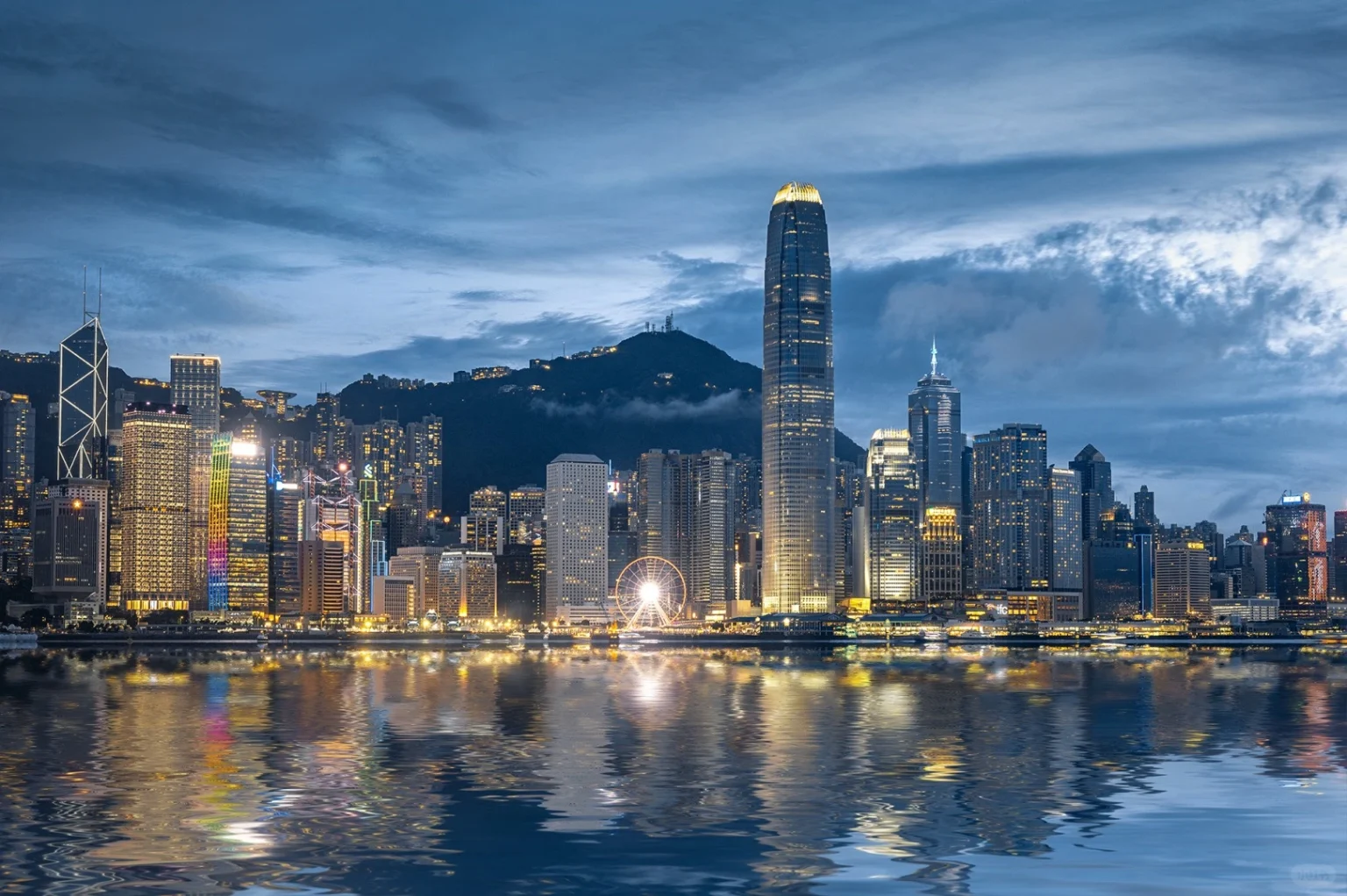 Pemandangan malam Pelabuhan Victoria di Hong Kong yang menampilkan cakrawala yang diterangi oleh lampu warna-warni dan pantulan di air - Hong Kong, Pusat Keuangan Terbesar ke-3 di Dunia 2026 - Perjalanan ke Tiongkok - Bahasa Mandarin - Perjalanan ke Tiongkok Pemandangan malam Pelabuhan Victoria di Hong Kong yang menampilkan cakrawala yang diterangi oleh lampu warna-warni dan pantulan di air - Hong Kong, Pusat Keuangan Terbesar ke-3 di Dunia 2026 - Perjalanan ke Tiongkok - Bahasa Mandarin - Perjalanan ke Tiongkok
