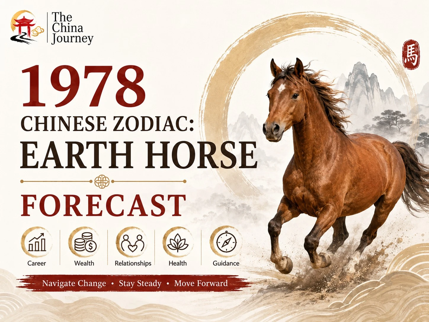 1978 Earth Horse Chinese zodiac forecast cover with horse illustration career wealth relationship - 1978 Chinese Zodiac: Earth Horse 2026 Forecast - The China Journey - Zodiac, Fate and Fortune - The China Journey 1978 Earth Horse Chinese zodiac forecast cover with horse illustration career wealth relationship - 1978 Chinese Zodiac: Earth Horse 2026 Forecast - The China Journey - Zodiac, Fate and Fortune - The China Journey