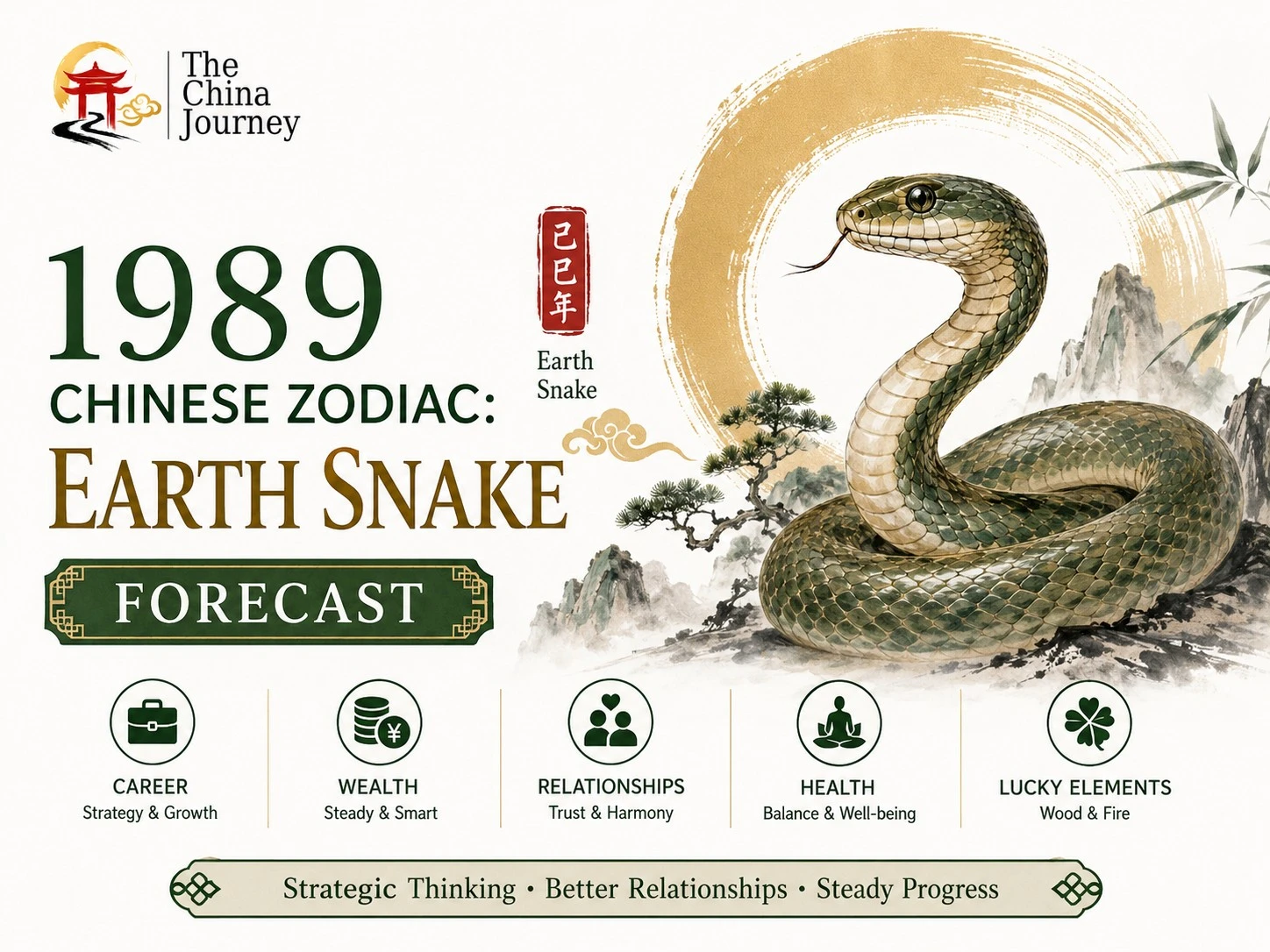1989 Chinese Zodiac Earth Snake forecast cover with snake career wealth relationships health and lucky elements - 1989 Chinese Zodiac: Earth Snake 2026 Forecast - The China Journey - Zodiac, Fate and Fortune - The China Journey 1989 Chinese Zodiac Earth Snake forecast cover with snake career wealth relationships health and lucky elements - 1989 Chinese Zodiac: Earth Snake 2026 Forecast - The China Journey - Zodiac, Fate and Fortune - The China Journey