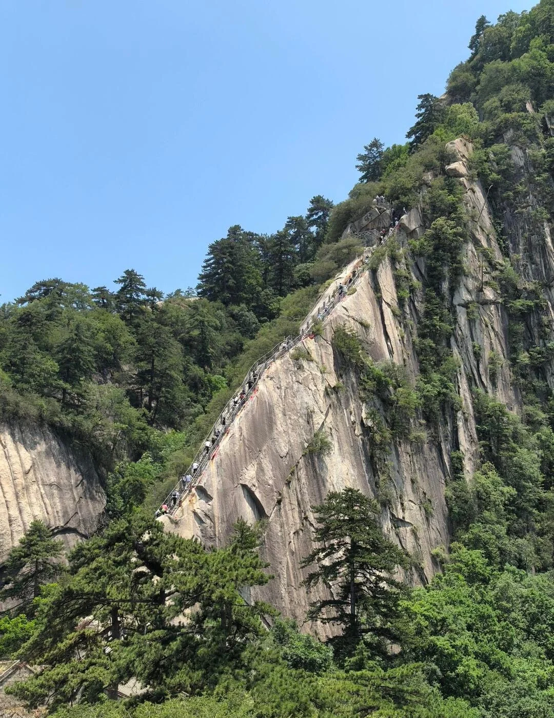 Canglong Ridge Huashan steep granite ridge staircase cutting across mountain slope - Mount Huashan Travel Guide: Best Routes, Tips & Day Trip 2026 - The China Journey Canglong Ridge Huashan steep granite ridge staircase cutting across mountain slope - Mount Huashan Travel Guide: Best Routes, Tips & Day Trip 2026 - The China Journey