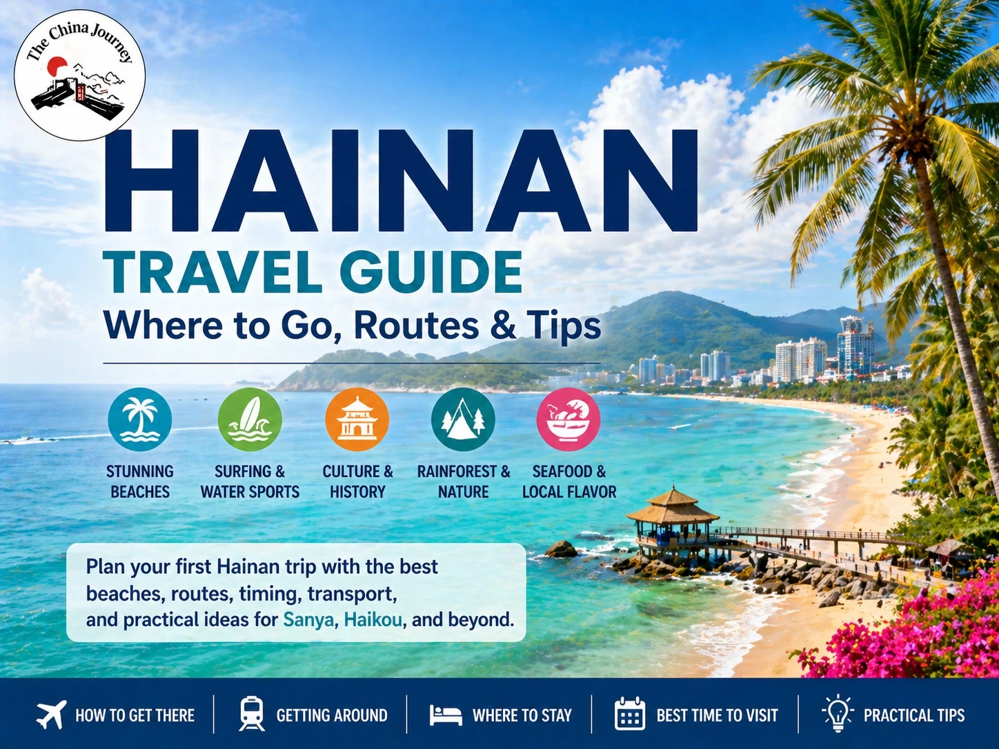 Hainan Rejseguide Tropiske strande Sanya kystlinje Rejseruter og oversigt over øplanlægning