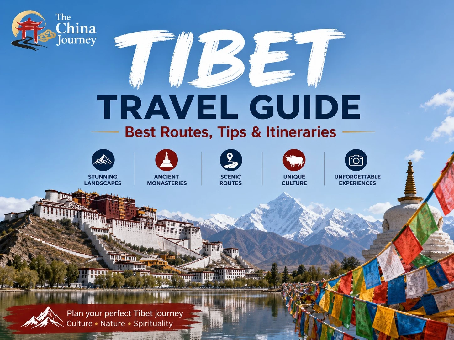 Tibet Seyahat Rehberi: Güzergahlar, ipuçları, seyahat programları, Himalayaların manzarası ve Lhasa'nın öne çıkan noktalarına genel bakış.