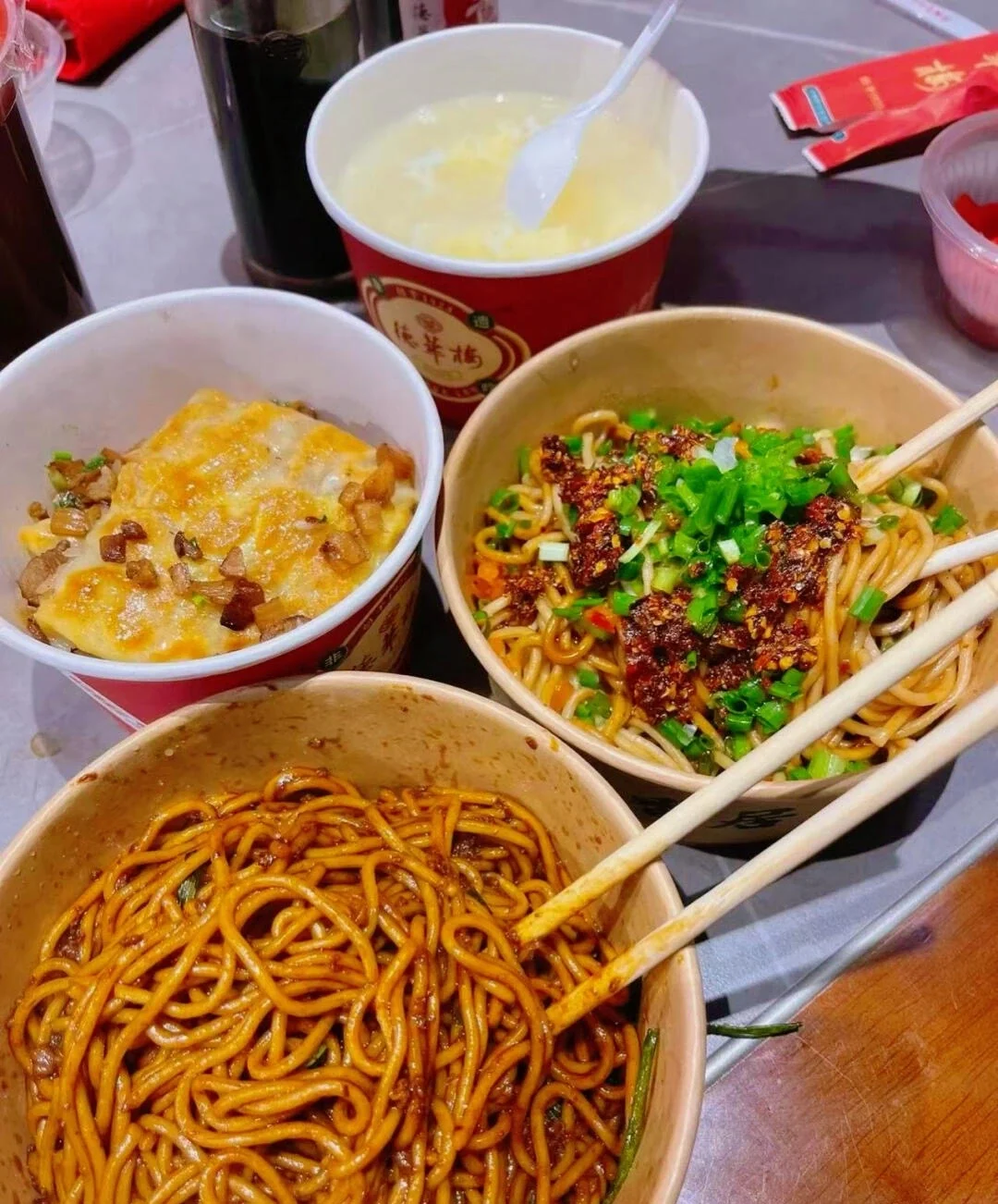 Wuhan Hot Dry Noodles Breakfast Classic street food with sesame sauce noodles and toppings served in traditional bowls - What to Eat in Wuhan: Local Food Guide 2026 - The China Journey Wuhan Hot Dry Noodles Breakfast Classic street food with sesame sauce noodles and toppings served in traditional bowls - What to Eat in Wuhan: Local Food Guide 2026 - The China Journey