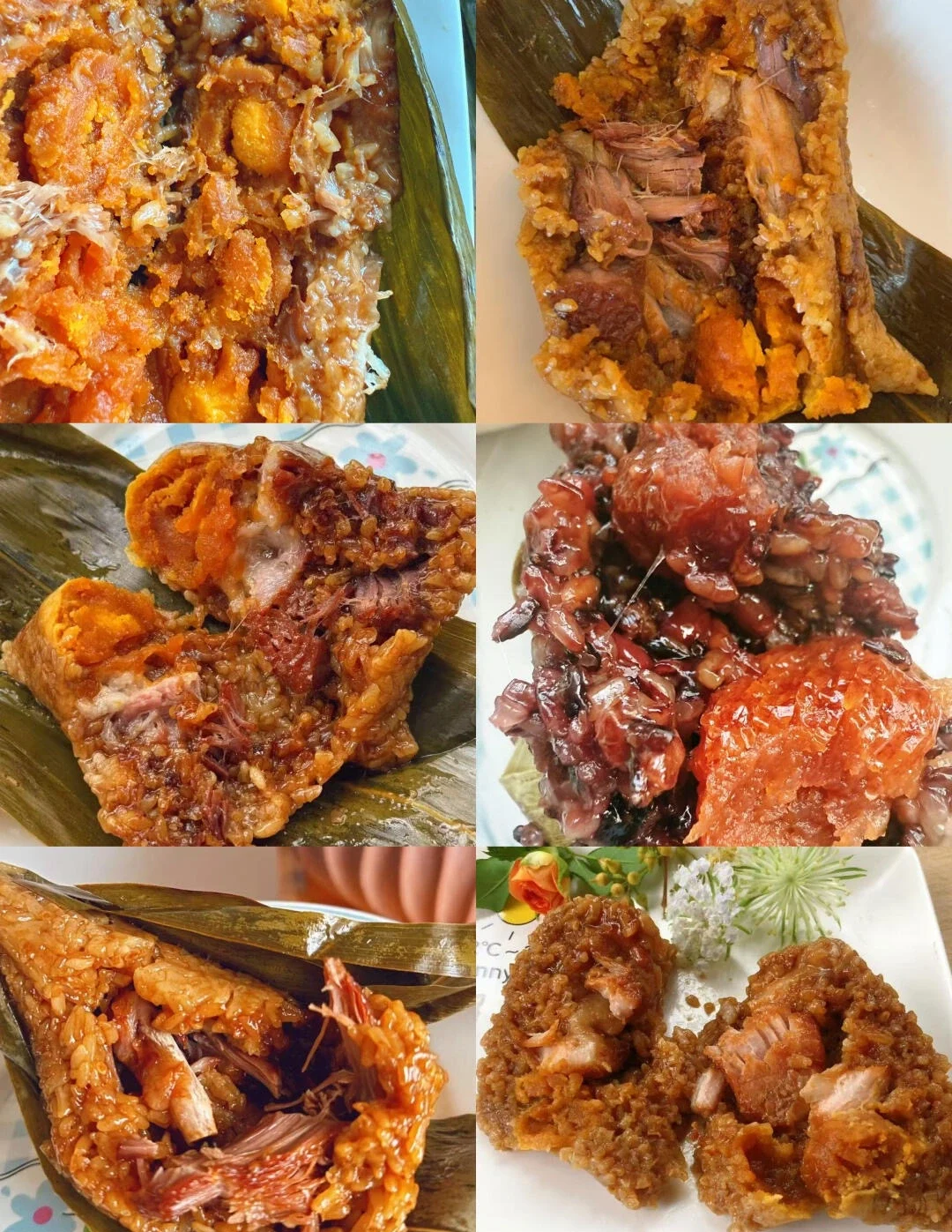 Close-up van traditionele Jiaxing-zongzi, kleefrijstdumplings met varkensvlees en eidooier, gewikkeld in bamboebladeren als voorbeeld van de lokale keuken - Reisgids voor Jiaxing: waterstadjes, routes en tips 2026 - The China Journey Close-up van traditionele Jiaxing-zongzi, kleefrijstdumplings met varkensvlees en eidooier, gewikkeld in bamboebladeren als voorbeeld van de lokale keuken - Reisgids voor Jiaxing: waterstadjes, routes en tips 2026 - The China Journey