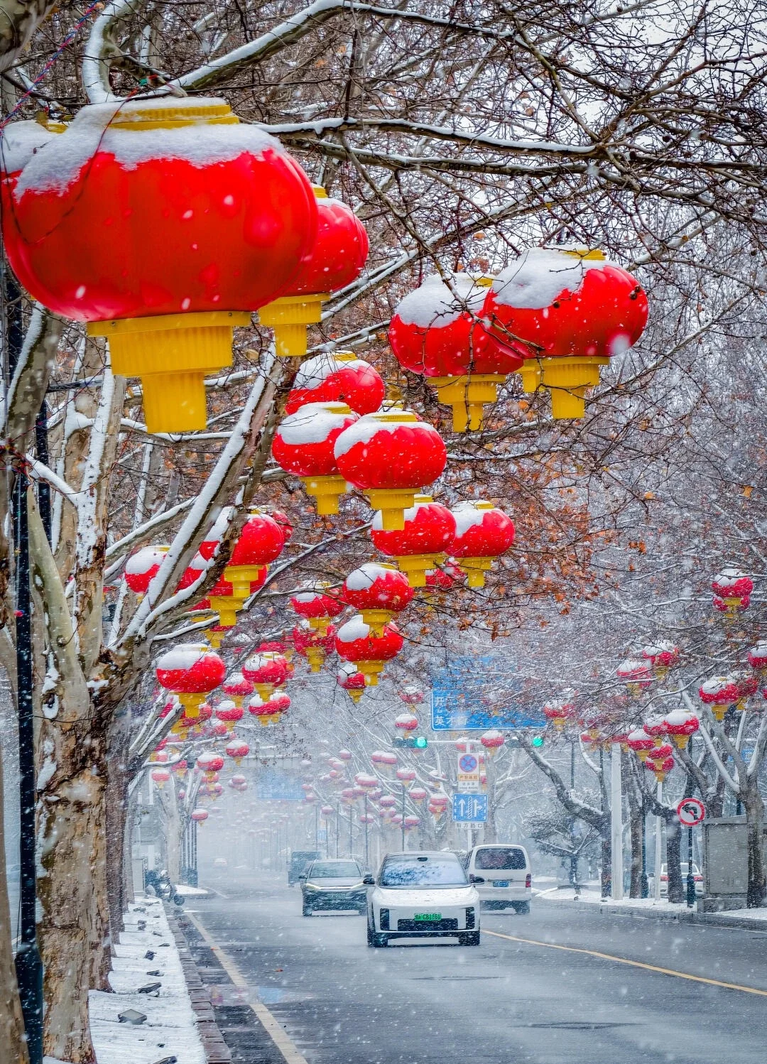 Winterschnee an der Yingbin Road in Zhengzhou: rote Laternen säumen eine verschneite Allee und schaffen eine festliche urbane Winterszene – Zhengzhou-Reiseführer: Shaolin, Essen & Tipps 2026 – The China Journey Winterschnee an der Yingbin Road in Zhengzhou: rote Laternen säumen eine verschneite Allee und schaffen eine festliche urbane Winterszene – Zhengzhou-Reiseführer: Shaolin, Essen & Tipps 2026 – The China Journey