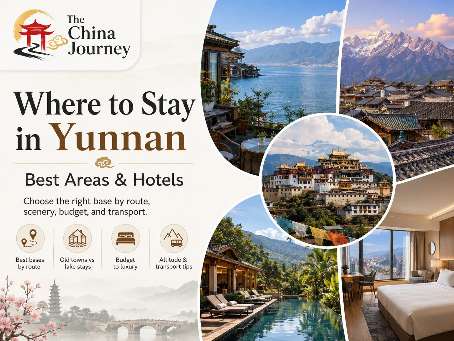 Cẩm nang Nơi Lưu Trú Ở Vân Nam bao gồm các địa điểm lưu trú tại Côn Minh, Đại Lý, Lijiang, Hồ Shangri La, từ những nơi cũ đến những nơi nghỉ dưỡng lâu đời.