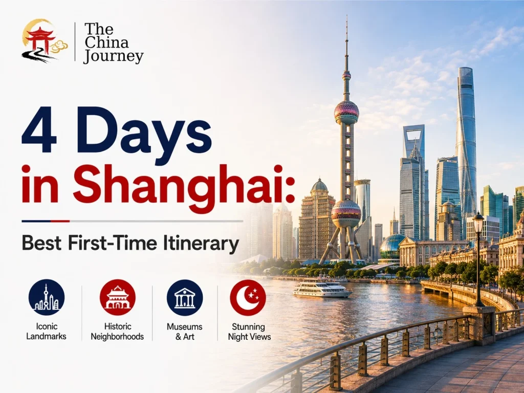 4 days in Shanghai itinerary featuring the Bund Lujiazui skyline museums historic neighborhoods and night views