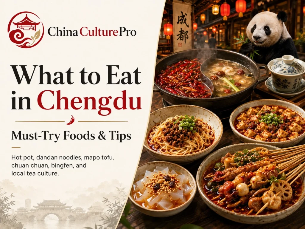 What to Eat in Chengdu guide with hot pot dandan noodles mapo tofu chuan chuan bingfen and tea culture