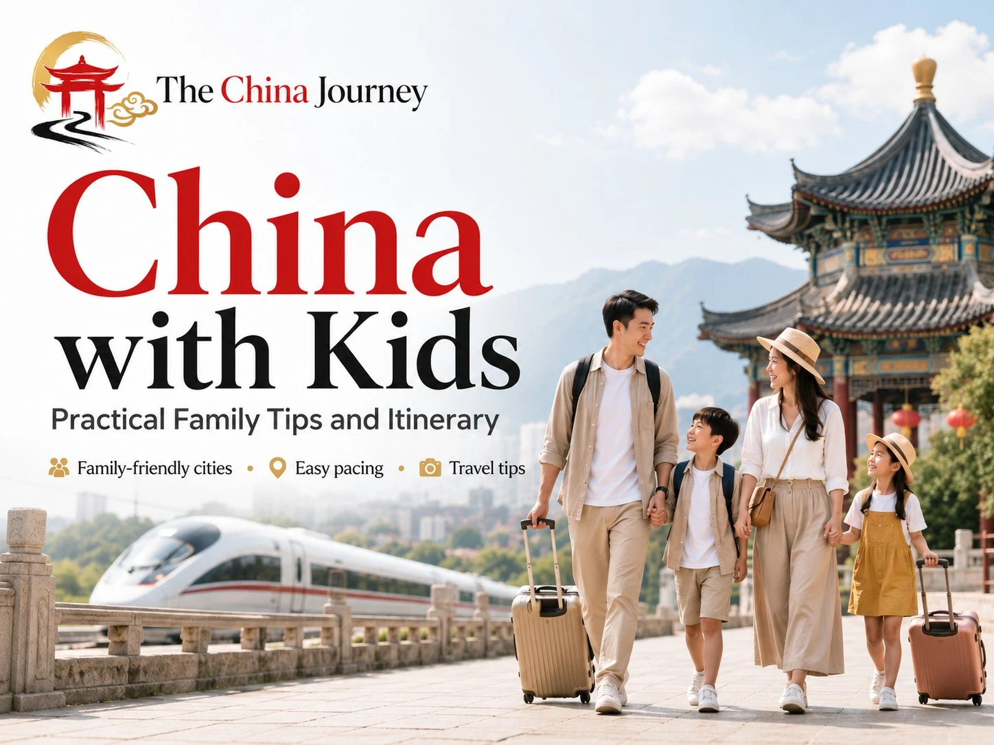 China with Kids Practical Family Tips and Itinerary family travel in China with parents children and landmark scenery